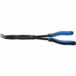 PINCE A BEC COUDE EXTRA LONGUE BGS TECHNIC A DOUBLE ARTICULATION 350 mm Pratique pour les endroits difficiles d'accès comme d ...