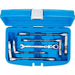 Bgs Technic - Jeu 5 cles mixtes a cliquet bgs 8 a 19 mm a double articulation