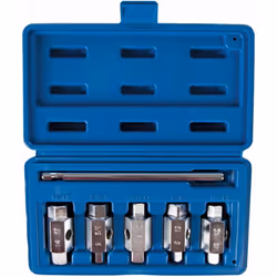 Coffret de douilles de vidange, 6 pcs Ensemble de douilles à double extrémité en acier trempé et durci avec finition chrome s ...