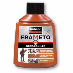 Description générale Rubson Frameto Stop Rouille - 90 ml est un traitement antirouille efficace, sans plomb, destiné à offrir ...