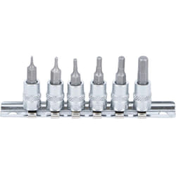 Embouts cles 6 pans males bgs carre 1/4 chrome vanadium / 1,5 - 6 mm