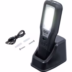 Lampe de travail COB-LED repliable avec station de recharge Lampe polyvalente, apporte de la lumière partout, qu'il s'agisse  ...