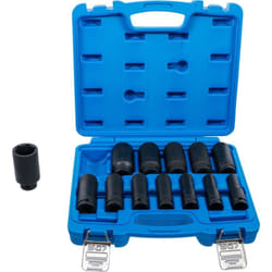 Bgs Technic - Jeu de 13 douilles a choc longues 1/2 , cotes imperiales, aux pouces