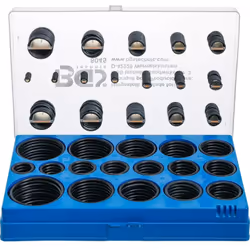 Coffret de joints toriques en NBR cotes métriques - 419 pièces Résiste aux acides, à l'essence, à la chaleur et à l'huile.En ...