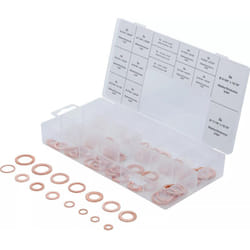 Bgs Technic - Assortiment de joints de vidange cuivre en pouces - 75 pieces