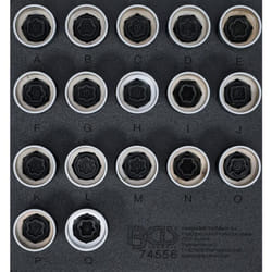 Jeu de douilles Bgs Technic pour ecrou antivol jantes land rover