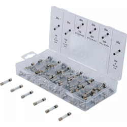 Bgs Technic - Assortiment de 120 fusibles en verre, de 5 à 30a