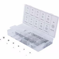 Billes en acier de Ø 2 à 8 mm - 470 pièces Utilisation polyvalente avec un large éventail d'applications. Pour la maintenance ...