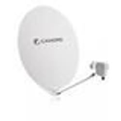 Parabole Satellite - CAHORS - SMC 80CM - Fibre Composite - LNB Single - Blanche