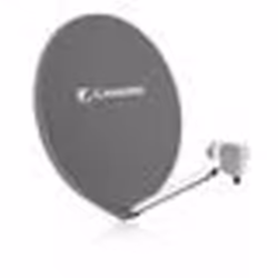 CAHORS PARABOLE SATELLITE FIBRE COMPOSITE GRIS ANTHRACITE SMC 80CM + LNB SINGLE