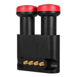 Megasat 0401022 convertisseur abaisseur de fréquence Low Noise Block (LNB) 10,7 - 12,75 GHz Noir, Rouge