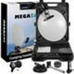 Pack MEGASAT Parabole satellite acier 40cm + LNB Single HDSAT