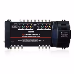 Multiswitch - CAHORS - MSV 9.8 A - 9 entrées / 8 sorties - Compatible LNB QUADS - Télé-alimentation 12V/100mA