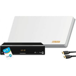 KIT Parabole plate Selfsat H30D + Récepteur THOMSON THS 805 HD + Carte FRANSAT