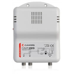 Amplificateur TV - CAHORS - CAVR 223 - 2 Sorties - Gain Ajustable 14-23 dB - Filtre 4G LTE