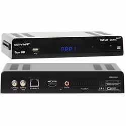Récepteur satellite HD - SERVIMAT - VEGA TNTSAT - Noir - 12V/220V - Connectique complète