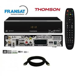 Pack récepteur Thomson THS805 hd + Carte Fransat + Câble HDMi 2M Offert