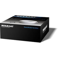 Câble Coaxial - MEGASAT - 20M - Fiches F et Manchon - Qualité 120dB - Neuf