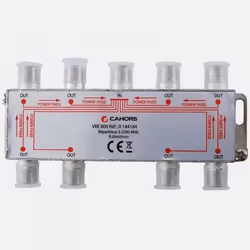 Répartiteur - CAHORS - VRE 800 - 8 directions - 5-2300 MHz - Noir