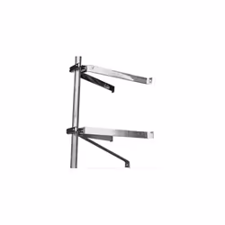 HDSAT PAIRE DETRIERS FIXATION MURALE EN U POUR MÂT DÉPORT 50 CM mat antenne tnt parabole