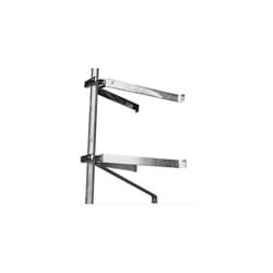 HDSAT PAIRE DETRIERS FIXATION MURALE EN U POUR MÂT DÉPORT 50 CM mat antenne tnt parabole