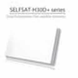 SELFSAT Parabole satellite Plate 1 Sortie avec LNB intégré + Kit fixation Fenêtre