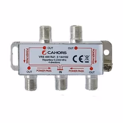 Répartiteur - CAHORS - VRE 400 - 4 Sorties - 5-2300 MHz - Signal Divisé Également