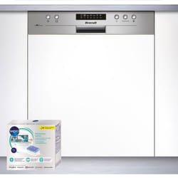 BRANDT LAVE-VAISSELLE Intégrable encastrable bandeau inox 47dB 12 couverts 60cm Départ Différé