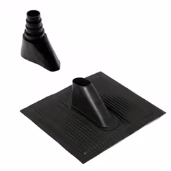 Tuile Aluminium malléable équipée d'un ruban vulcanisant sur 3 côtés de la face intérieure. Pour mât Ø 30 à 50 mm. Cône d'éta ...