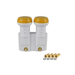 LNB Monobloc Twin 01 DB Golden Media FULL HD 3D READY + 4 FICHES F