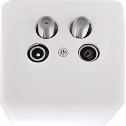 Prise Murale - TRIAX - 2 Sorties - TV/SAT et FM - Découpleur - Norme NF C 90123