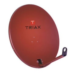 Parabole satellite - TRIAX - 65cm - Aluminium Rouge - Support LNB Click-on - Type TDA 64