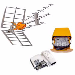 Description générale Ce pack Televes comprend une antenne DAT BOSS UHF et un kit d'alimentation avec amplificateur, conçu pou ...