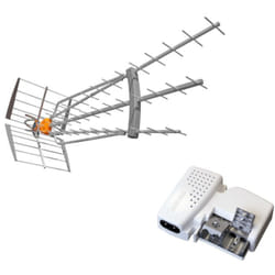 Televes - Pack Antenne dat hd boss lr LTE700 (C.21 - C.48) Gain 47dBi tnt uhf + Alimentation 24V