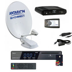 Pack Parabole Satellite Automatique 85cm + Récepteur TNTSAT HD + Positionneur