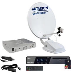 Pack Parabole Satellite Automatique connecté 65cm Camping Car + Récepteur TNTSAT HD Astra