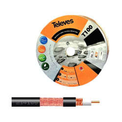 Televes - T100 Plus Câble Coaxial ITED2 NQ2b en 50117-5 16VRtC 1.13/4.8 Classe a 3GHz