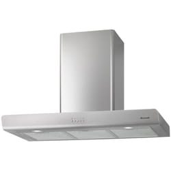 Hotte Décorative murale aspirante inox Largeur 90CM Débit d'air 606m3/h - Brandt