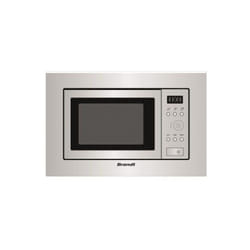 Micro-ondes Encastrable 700w 17L - Technologie QuattroPulse, Plateau Tournant Ø24.5cm - inox - Brandt