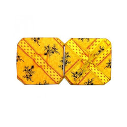 Coussin de chaise olivou jaune 36 cm x 36 cm polyester antitache