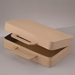 Valise en carton dur L.ong. 26 cm à customiser en objet de décoration