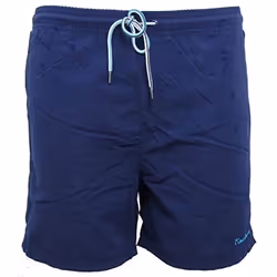 Short de bain uni Virgile bleu marine homme - S
