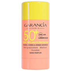 Garancia Stick Visage, Lèvres et Zones Sensibles SPF50+ 15 g