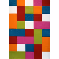 Un Amour De Tapis est une PME française, son entrepôt est en Essonne. tapis enfant 80x150 rectangle tissé multicolore motif v ...