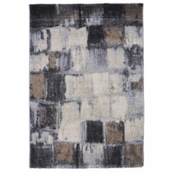 Unamourdetapis - Tapis salon et chambre 80x150 gris rectangle tissé motif géométrique elegant 04