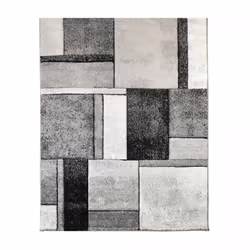 Description générale Le tapis salon 120x170 tissé gris rectangle motif géométrique GEOME est un choix parfait pour embellir v ...