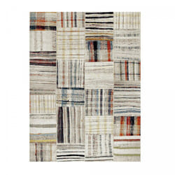 Tapis berbère motifs tribaux 160x230 beige maro