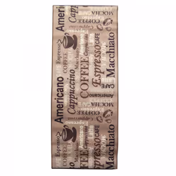 Un Amour De Tapis est une PME française, son entrepôt est en Essonne. tapis chambre 67x180 beige motif texte CAFE LOVE par Un ...
