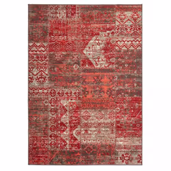 Un Amour De Tapis est une PME française, son entrepôt est en Essonne. tapis salon 120x170 tissé rouge rectangle motif ethniqu ...