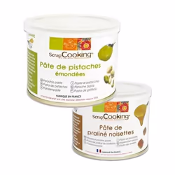 Pâte de pistache 200 g + pâte de noisette 200 g
